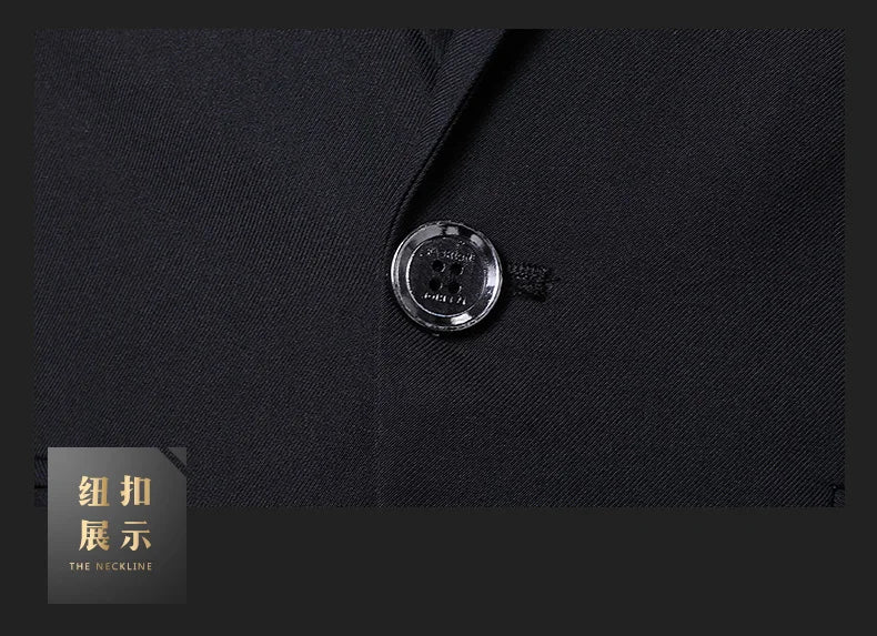 Men's Slim Fit Suit – Smart Casual Single Breasted Office & Wedding Suit