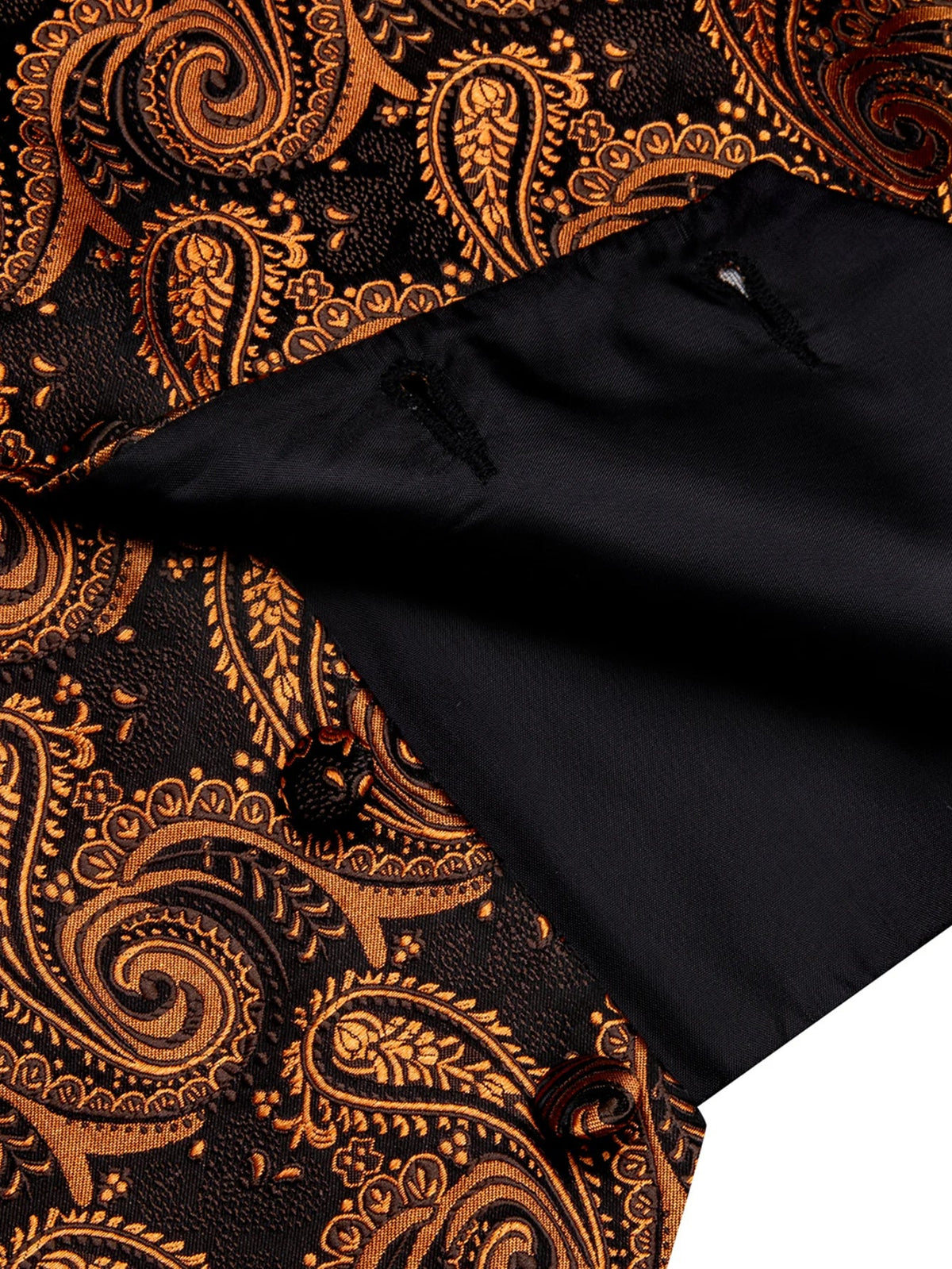 Men's Vest and Tie Set – Paisley Floral Waistcoat with Necktie for Weddings and Business Occasions