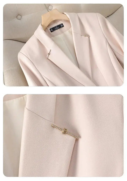 Spring Women's Casual Blazers Feminino Korean Style Fashion Long Sleeve Plus Size Jackets Coats Outerwears Veste Femme