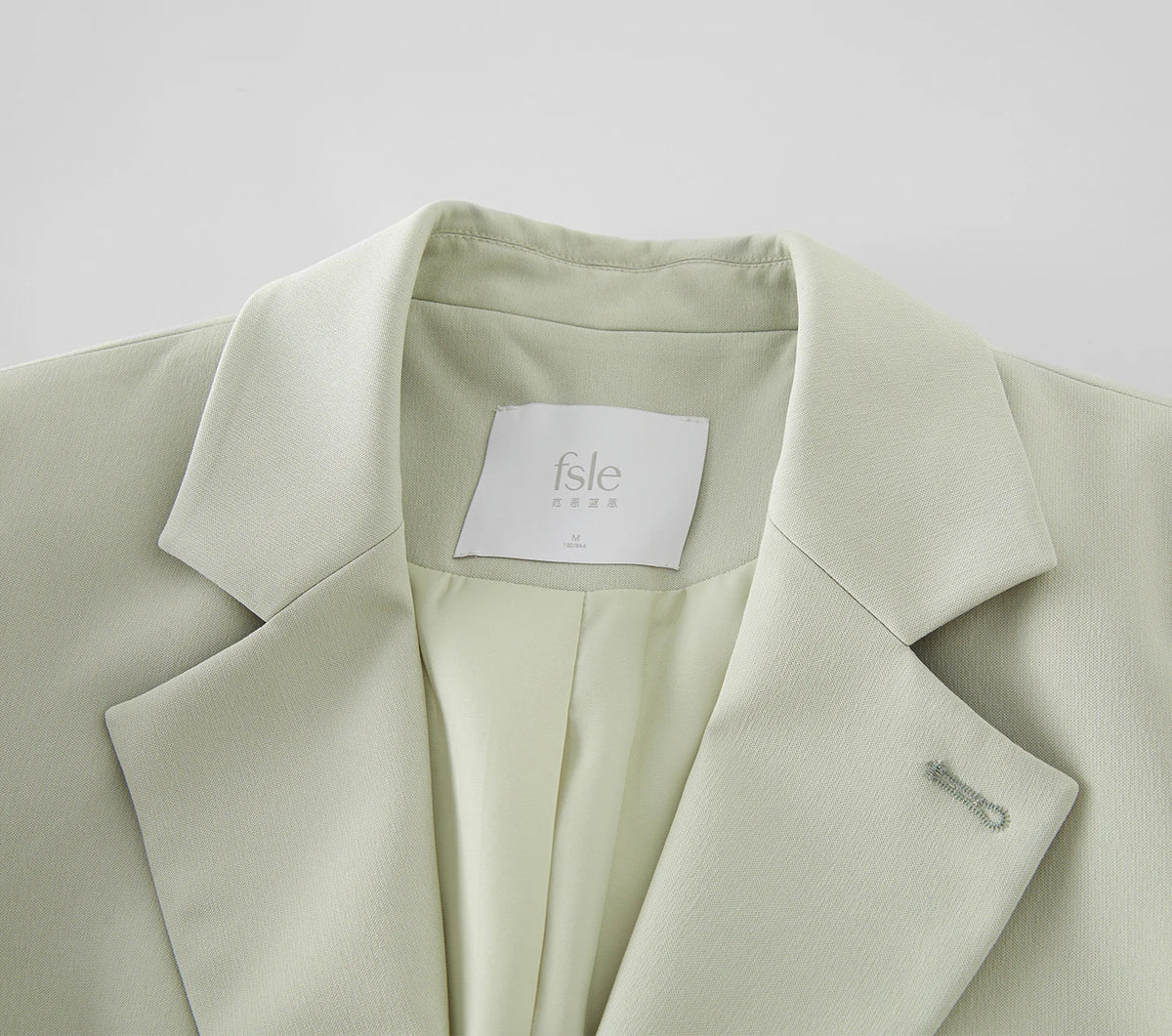 Versatile Elegant Style Blazer Jacket for Women 2025 New Arrival Unique Design Office Loose Top Green Chic Coat 25FS11075