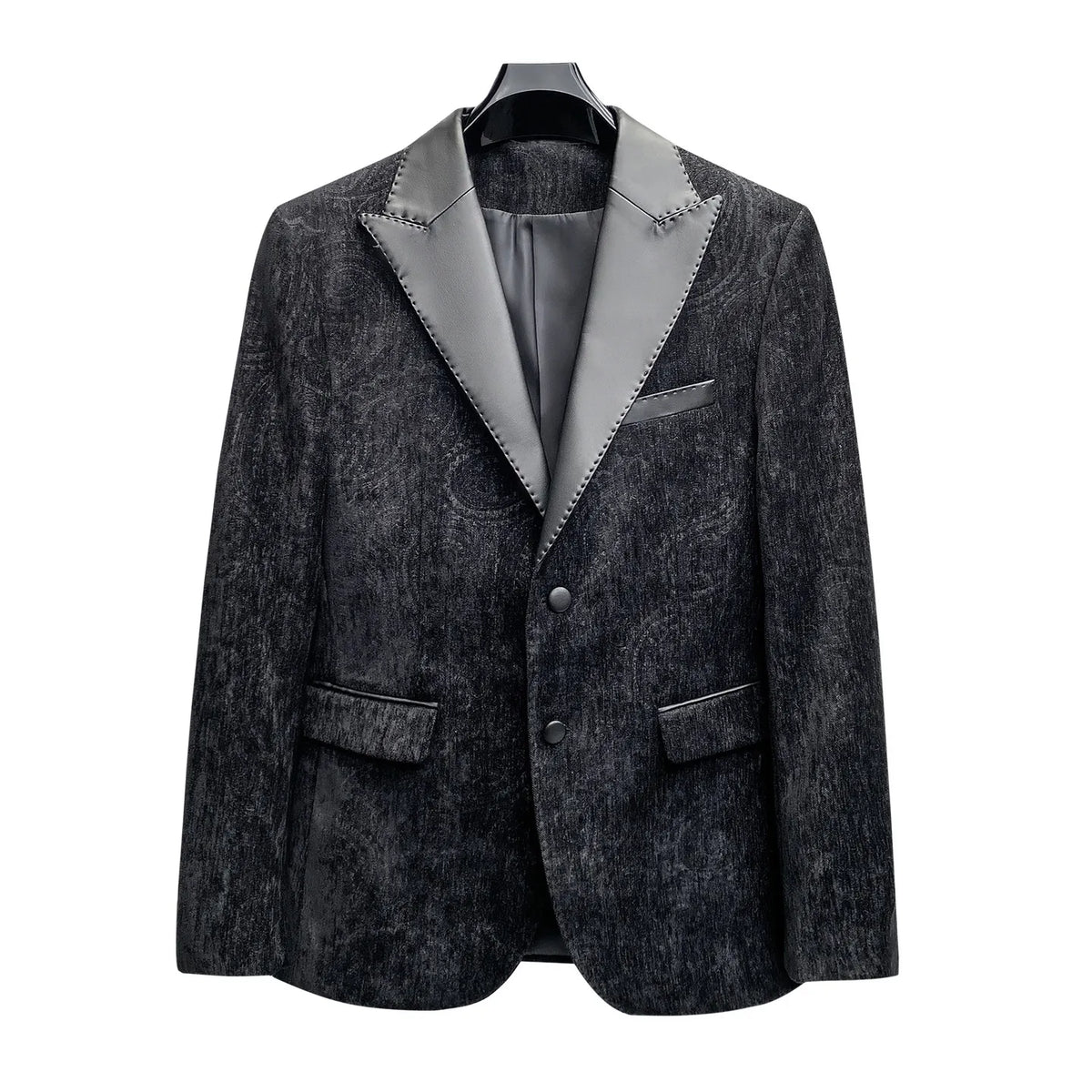 High Quality Retro Suit Jacket for Men Autumn Winter Fashion Wedding Groom Blazers Slim Fit Casual Busines Social Dress Coats