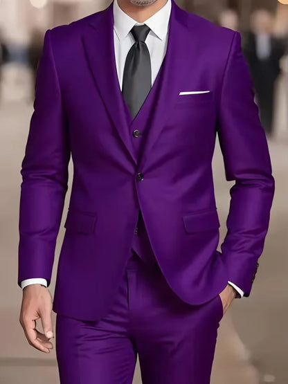 3 Piece Khaki Groom Tuxedo Men Suits for Wedding Business Notch Lapel Blazer Costume Homme Party Suits(Jacket+Vest+Pants)