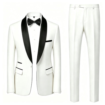 Men's Premium 3 Piece Suit Set Business Casual Blazer Jacket Vest Dress Pants Formal Suit Essential Daily Office Outfit