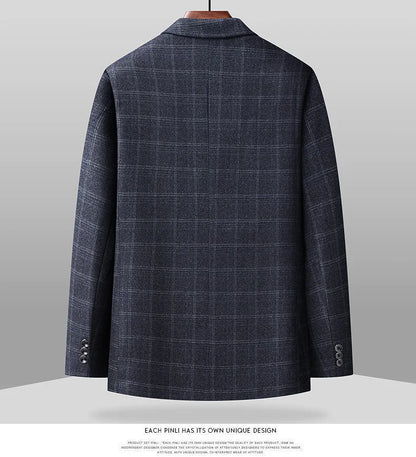 2026 New Style Slim-Fitting Men's Suit Jacket - Solid Color Classic Business Casual Fashion Formal Suit Jacket Top
