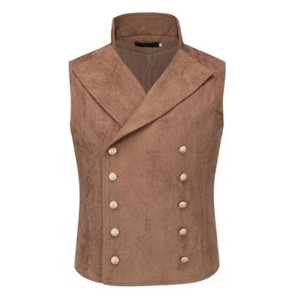 Men's Formal Double-Breasted Vest for Weddings, Banquets & Business
