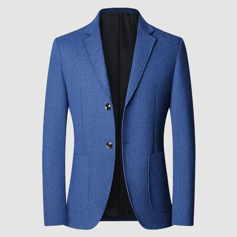 Blazer Men's Fashion Solid Color Wedding Dress Casual Host Gentleman Slim-Fitting Trendy Banquet Versatile Business Blazer