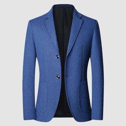 Blazer Men's Fashion Solid Color Wedding Dress Casual Host Gentleman Slim-Fitting Trendy Banquet Versatile Business Blazer