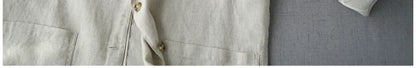 Loose Women's Short Suit Jacket Korean Japanese Style Cotton Linen Open Cardigan Top Casual Comfortable Fashionable