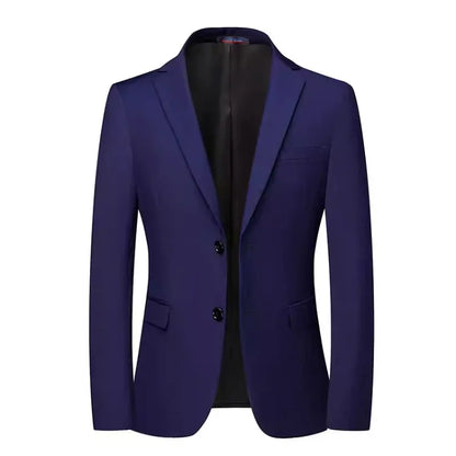 Men's Winter Thick Padded Blazer Warm Loose Casual Jacket Plus Size Middle Aged Dad Outerwear
