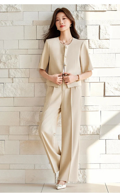 Fashionable Professional Women's Clothing, Two-Piece Blazer+Pants, Exquisite Elegant, 2026 Spring/Summer New Collection