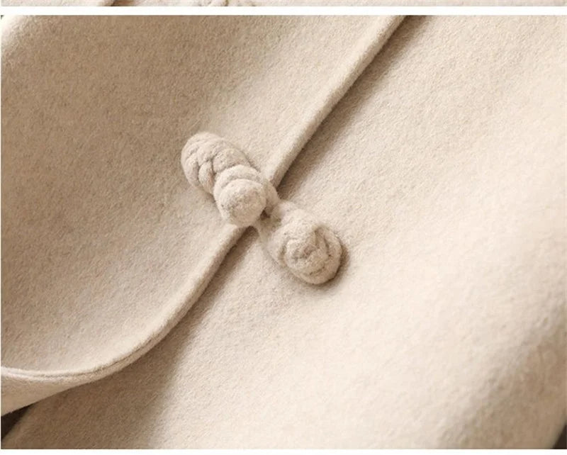 Woolen Vest Women's Standing Neck Button Chinese Style Loose Versatile Thin Wool Vest Outerwear Coat Sleeveless Jacket For Women