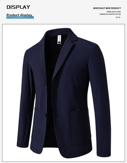 Sun Protection Lightweight Blazer - Fashionable Business Outdoor Travel Wedding Casual Korean Style Men's Lightweight Blazer
