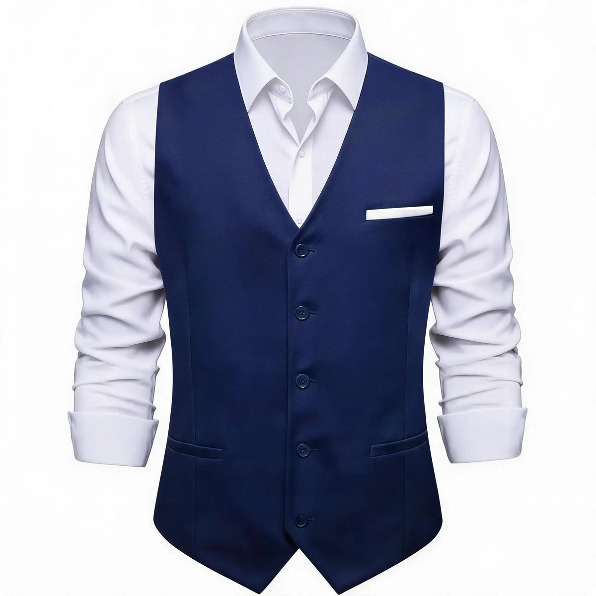 Men's Double Breasted Suit Vest with Tie Set – Slim Formal Waistcoat for Weddings & Daily Wear