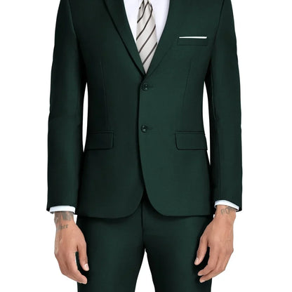 Luxury Formal Casual Men's Suits Formal Business Wedding Groomsmen Smoking Single Breasted Jacket Pants Set