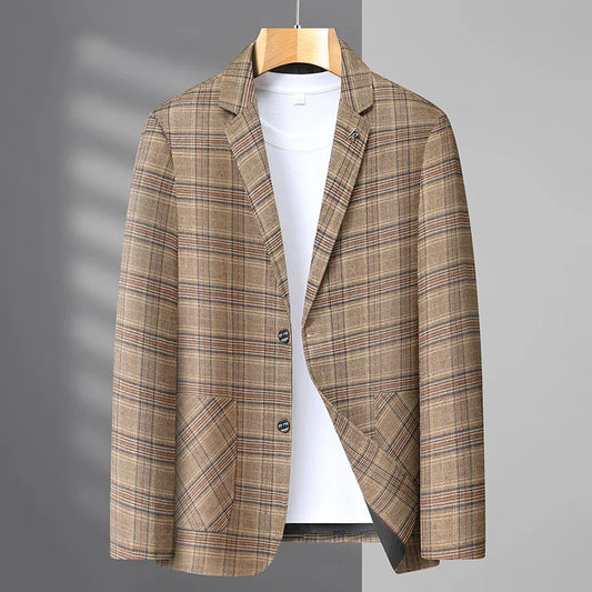 Men's Slim Fit Blazer for Business Casual and Smart Casual Occasions – Spring Autumn Jacket