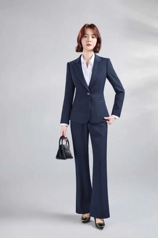 Stylish professional women's suit, two-piece pants + blazer, exquisite and elegant, new spring summer 2026 collection