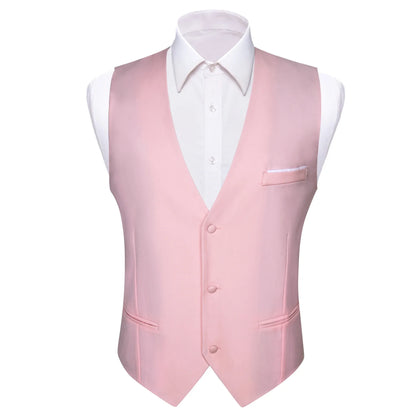 Men's Slim Fit Dobby Vest – Multi-Color Formal Waistcoat for Weddings & Smart Events