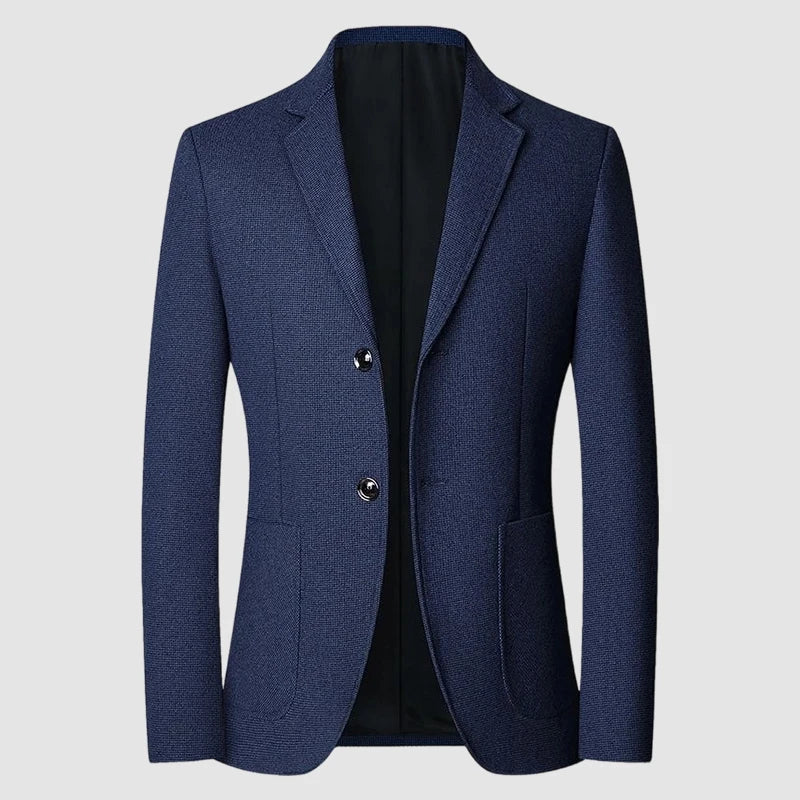 Blazer Men's Fashion Solid Color Wedding Dress Casual Host Gentleman Slim-Fitting Trendy Banquet Versatile Business Blazer