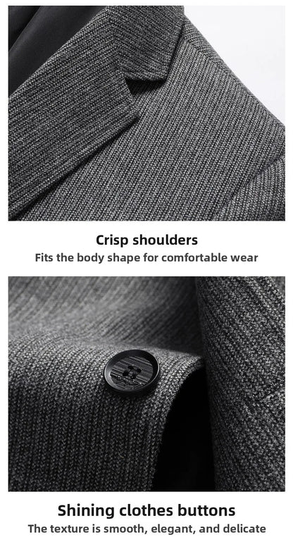 Blazer New Men's Fashionable Outdoor Travel Premium Business Wedding Versatile Host School Fit Casual Korean Version Blazer
