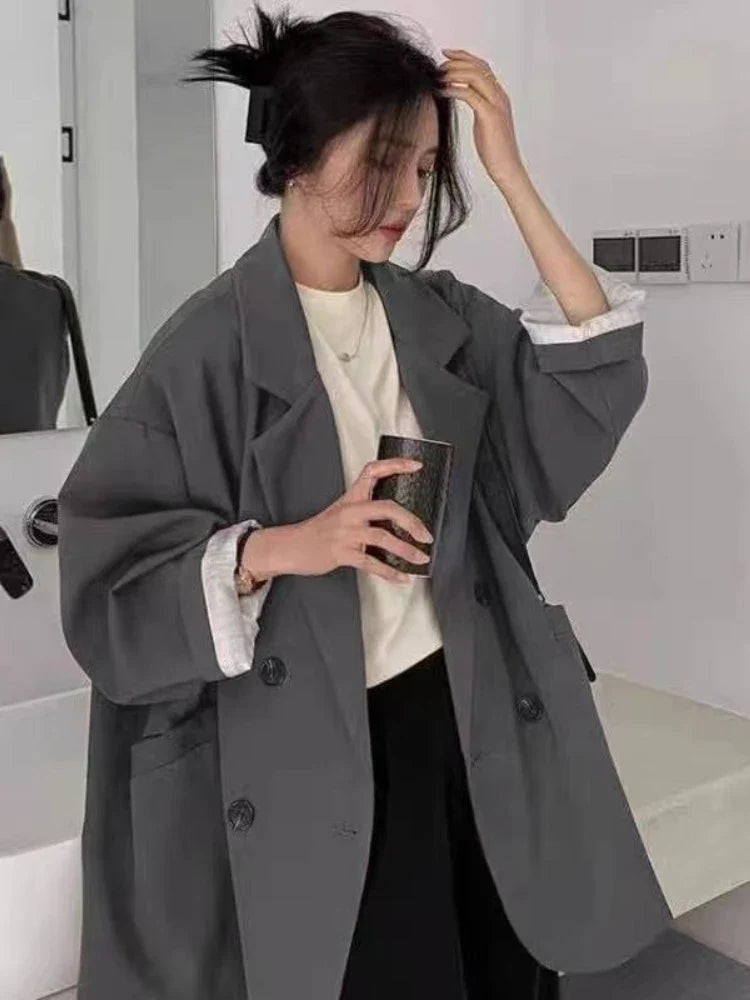 Spring Autumn Women's Blazers Slim Fit Fashion Slimming Elegance Jackets Casual Versatile Coat Outwear for Office Lady Clothing