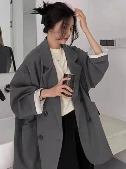 Spring Autumn Women's Blazers Slim Fit Fashion Slimming Elegance Jackets Casual Versatile Coat Outwear for Office Lady Clothing