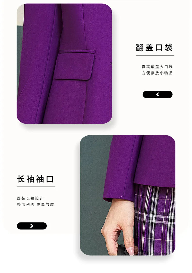College Style Women's Suit2024New Autumn Small Stature Elegant Campus Suit OutfitjkUniform Suit Dress Set