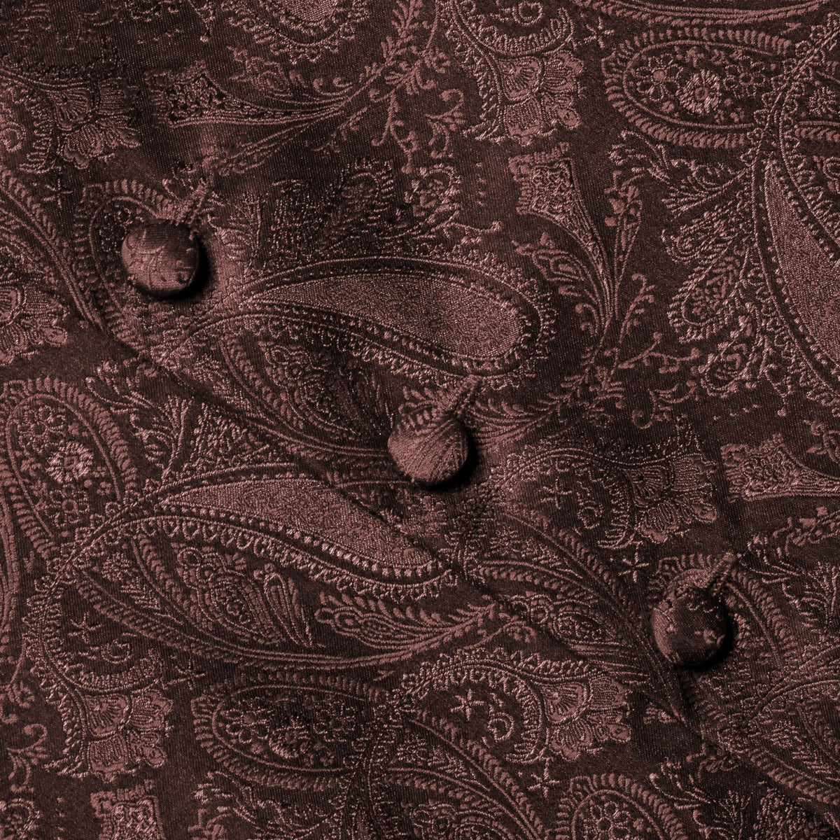 Men's Paisley Jacquard Suit Vest – V-Neck 6-Button Waistcoat with Tie & Pocket Square for Weddings