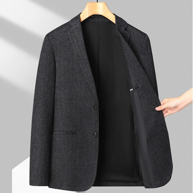 Men's Business Casual Blazer men Fabric Single-Breasted Suit Jacket for Office Daily Wear man Sport Coat  for Work Meetings
