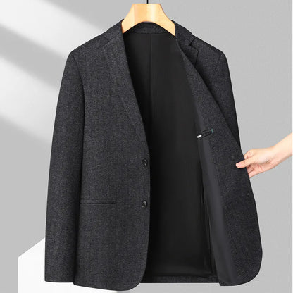 Men's Business Casual Blazer men Fabric Single-Breasted Suit Jacket for Office Daily Wear man Sport Coat  for Work Meetings