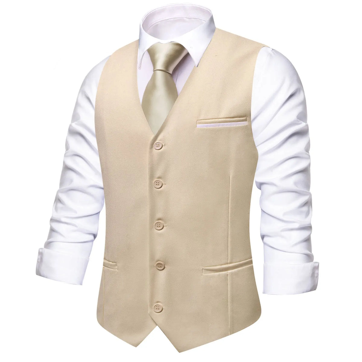 Men's Vest Set — Floral Paisley Waistcoat with Necktie, Pocket Square & Cufflinks for Weddings & Formal Events