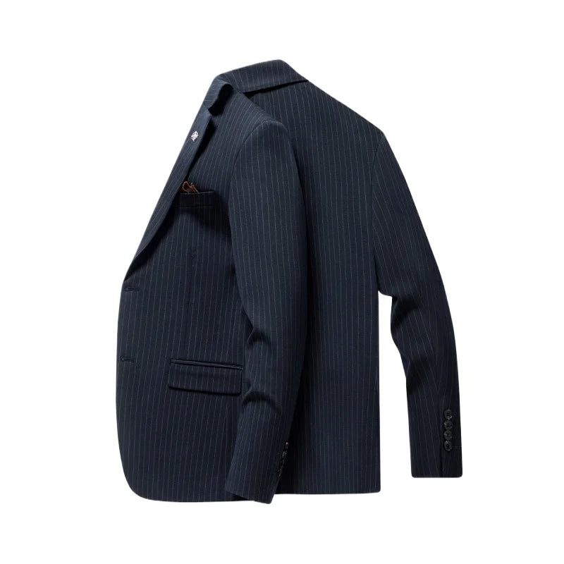 Blazer's New Men's Fashion, Outdoor Travel, Striped, Youthful, Wedding, Hosting, Campus, Slimming, Casual Korean Version Blazer