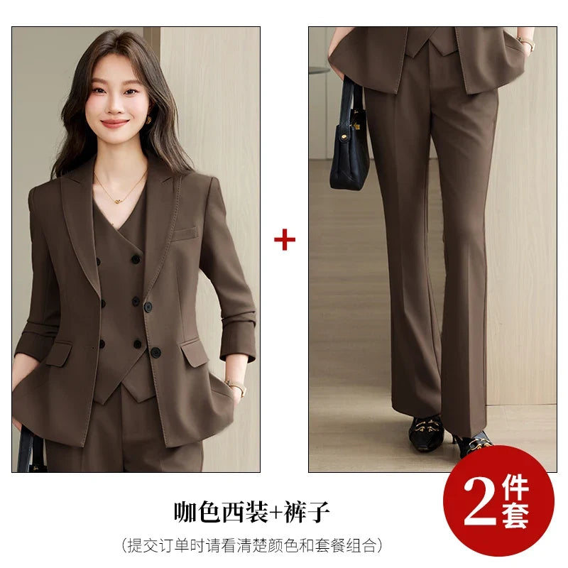 Fashionable Business Women's Outfit High-Quality Two-Piece Set Pants + Suit Jacket Unique Elegance New 2026 Collection