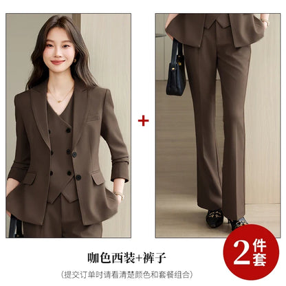 Fashionable Business Women's Outfit High-Quality Two-Piece Set Pants + Suit Jacket Unique Elegance New 2026 Collection