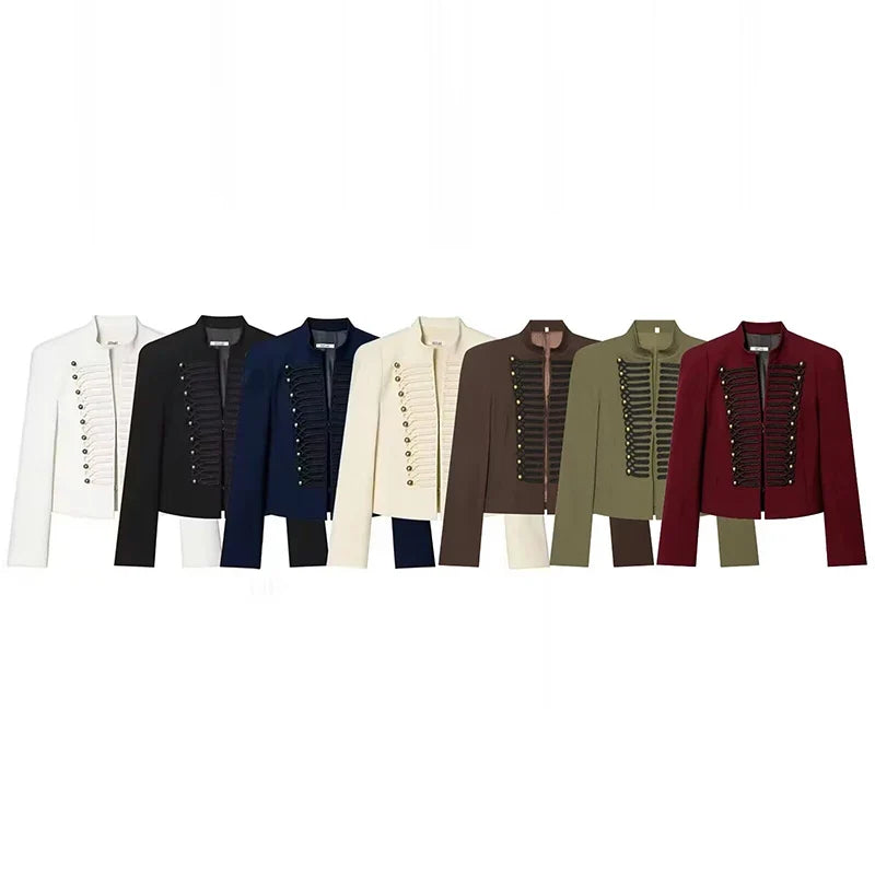 Women's Jackets Autumn 2026 New Fashion Retro Slim Short Elegant Warm Jackets Women's Street Chic Youth Travel Holiday Coats