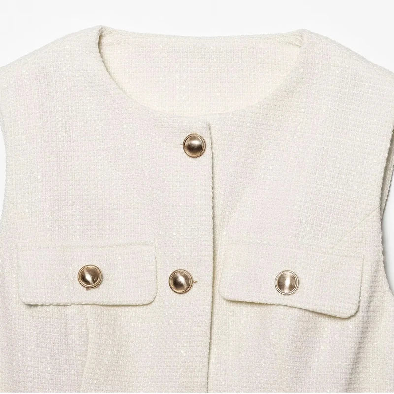 2025 Women's Vest Jackets Cropped Sleeveless Vest Woman Outerwears Belt Summer Casual Coats Black Pink Vest Button Jacket