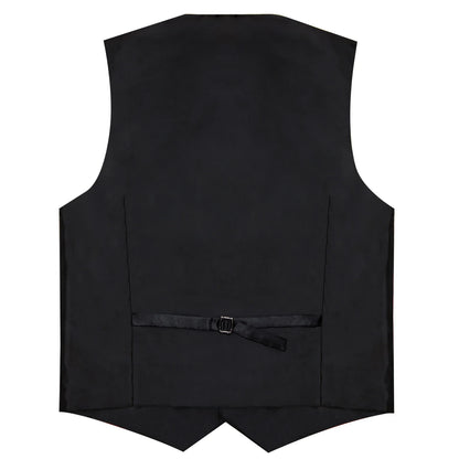 Men's Suit Vest Set with Tie, Handkerchief & Cufflinks for Wedding & Banquet