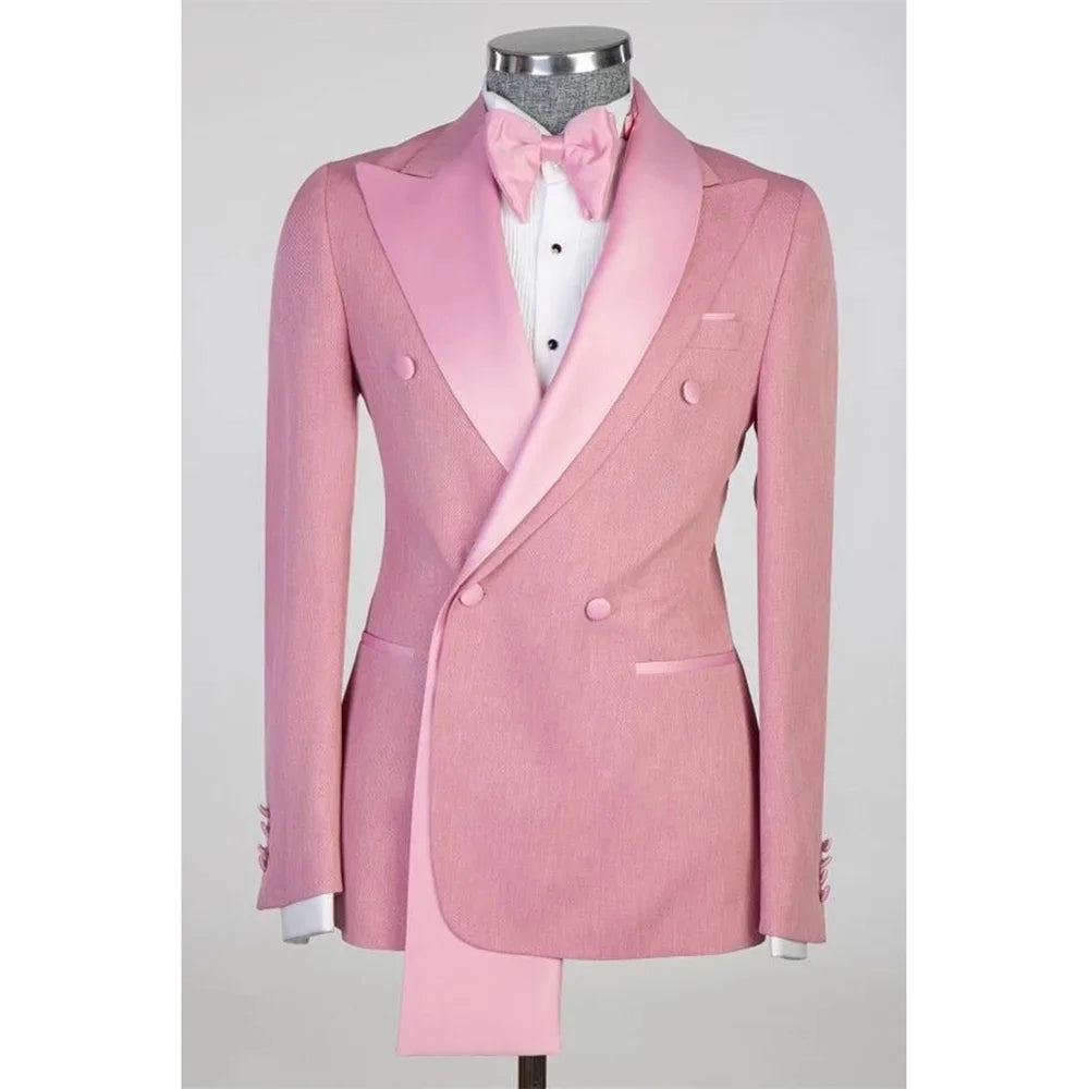 2-Piece Jacket+Pant Men's Tuxedo with Spacious Lapel for Wedding Banquet Party Formal Men's Clothing Custom-Made