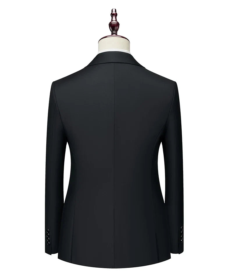 Men's Double Breasted Blazer – Slim Fit Suit Jacket for Wedding, Prom & Business