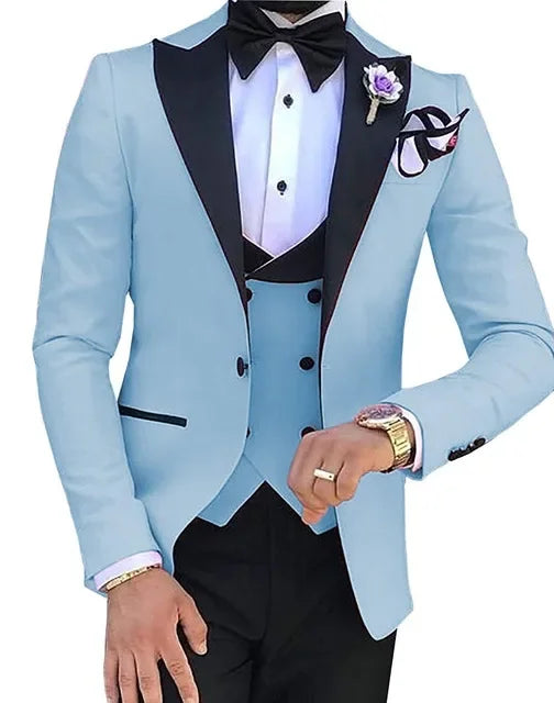 Latest Coat Pant Designs Red Casual Men Suit With Pant Slim Fit 3 Piece Tuxedo Custom Simple Suit Terno Masculino