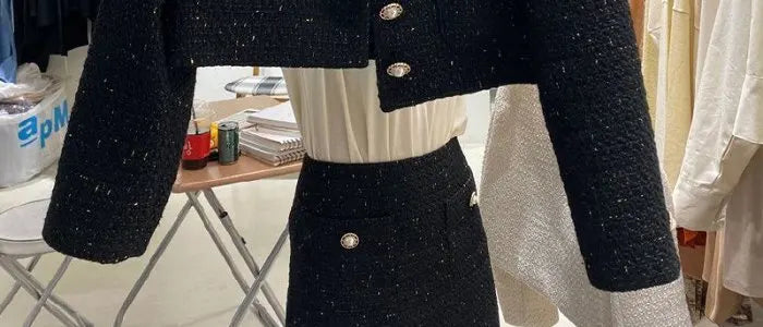 Fashionable Short Tailored Jacket Women's Loose Fit Perfume Style Korean Version Spring Autumn New Popular West Suit Top