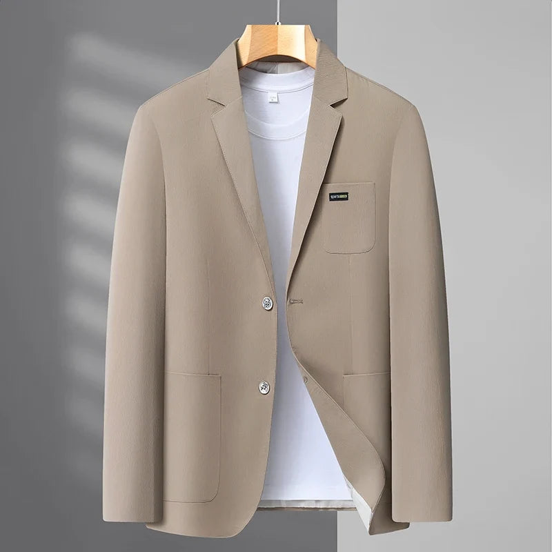 2026 Spring/Summer New High-End Suit Jacket Men's Lightweight Soft and Breathable Fashion Business Casual Jacket Top