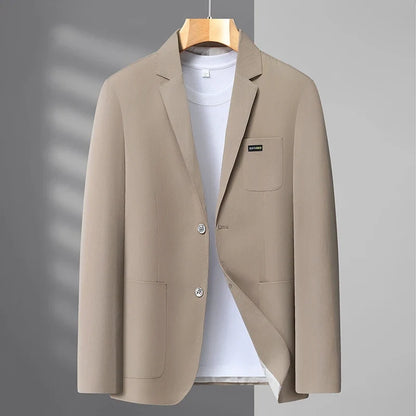 2026 Spring/Summer New High-End Suit Jacket Men's Lightweight Soft and Breathable Fashion Business Casual Jacket Top