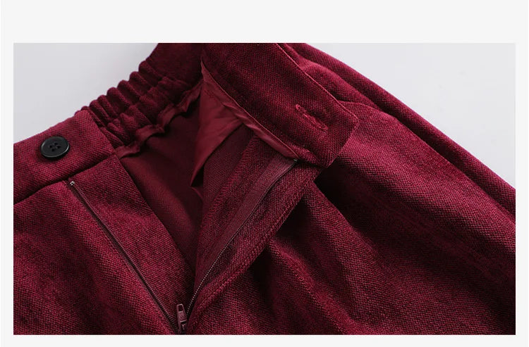 Pleuche Women Suits Office Sets 2024 Autumn New Fashion Notched Double Breasted Blazers Vintage Casual Wide Leg Pants Suits
