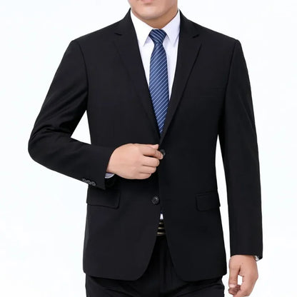Men's Smart Casual Suit – Single Breasted Formal Suit for Weddings, Business & Office Wear