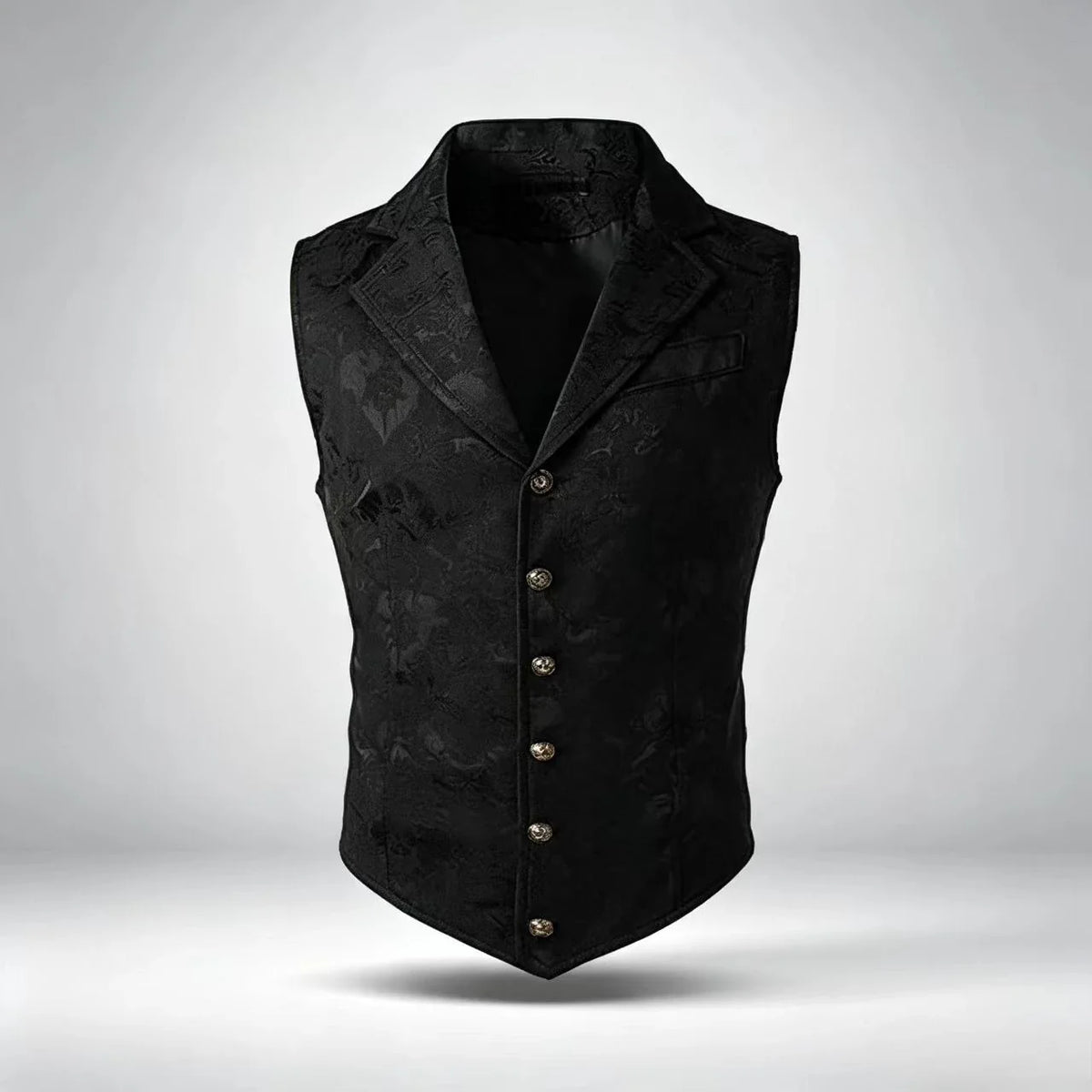 Men's Suit Vest – Floral Jacquard Waistcoat for Weddings & Formal Occasions