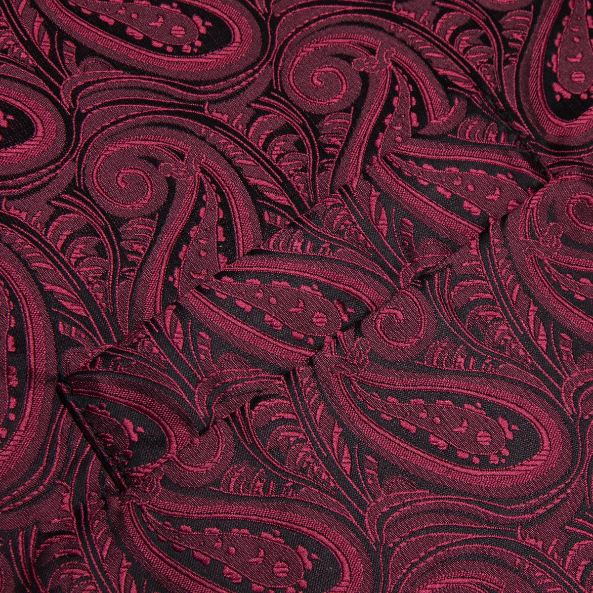 Men's Paisley Waistcoat Set – Single Breasted Vest with Matching Tie for Weddings and Formal Events