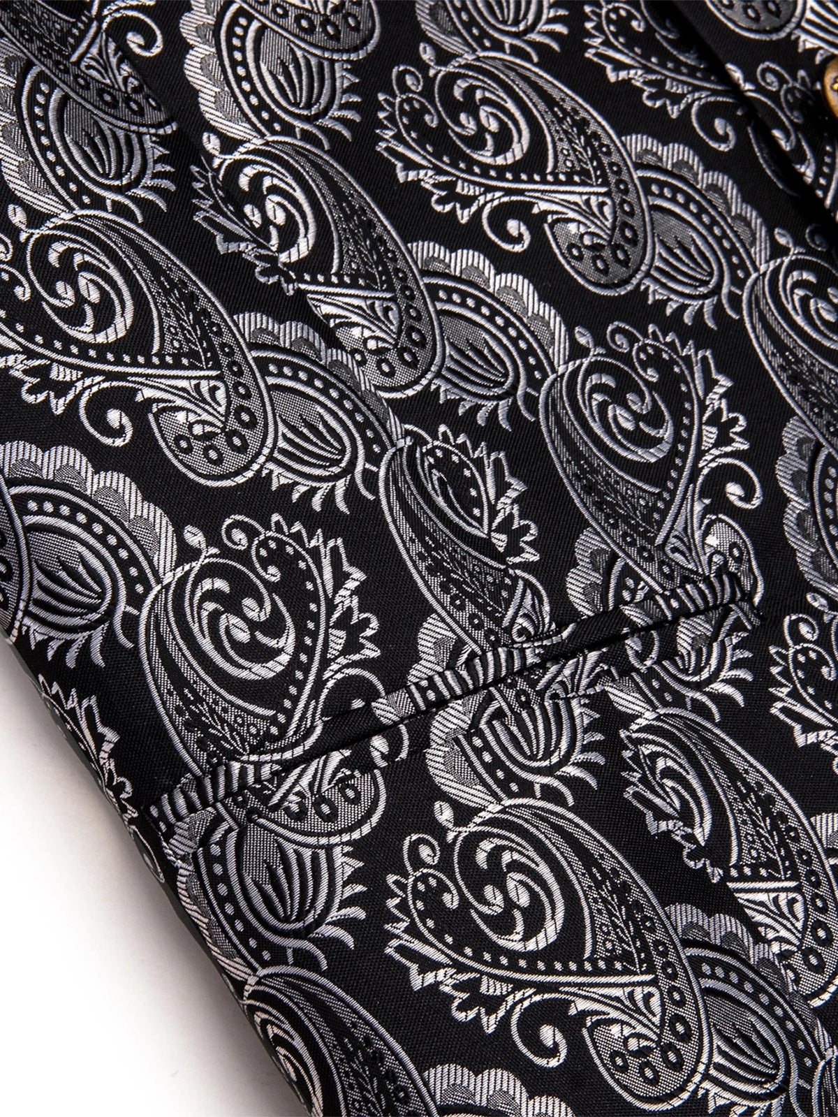 Men's Vest and Tie Set – Paisley Floral Waistcoat with Necktie for Weddings and Business Occasions
