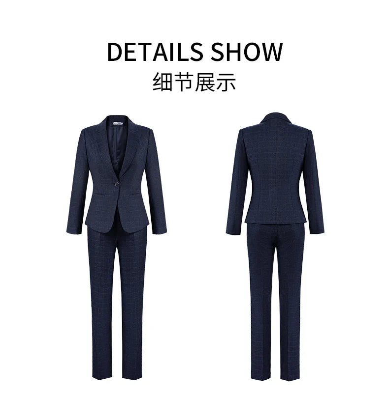 2026 fashionable professional womens autumn and winter new suit jacket + pants two-piece set. Exude elegance and charm