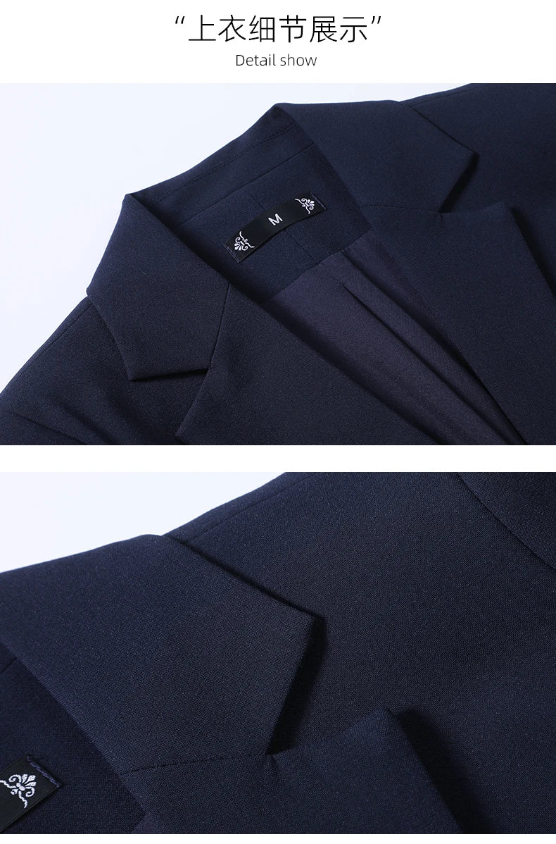 Fashion Classic Women's Trouser Suit Set Two Piece Outfits Woman Elegant 2 Pieces Sets Blazer Jacket Pants Office Wear Lady