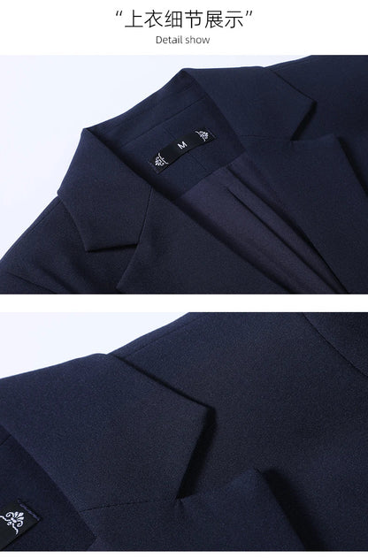 Fashion Classic Women's Trouser Suit Set Two Piece Outfits Woman Elegant 2 Pieces Sets Blazer Jacket Pants Office Wear Lady
